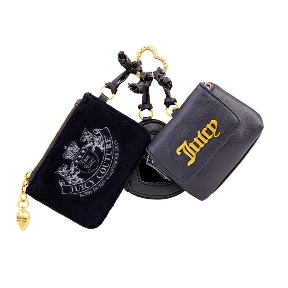 JUICY COUTURE | ✨NEW✨ Heritage Core Wristlet Bundle in Liquorice/Liquorice